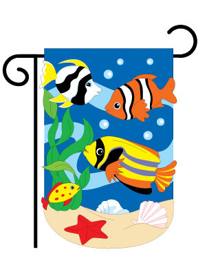 Tropical Fish Garden Flag