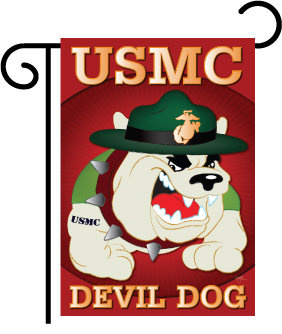 Devil Dogs Garden Flag